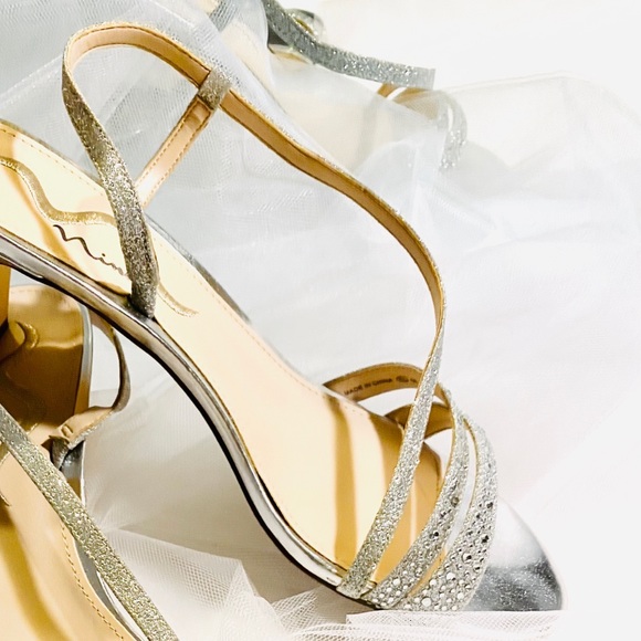 💎NINA ORIGINAL SPARKLING HIGH HEELED SANDAL💍 8.5 - Picture 6 of 9